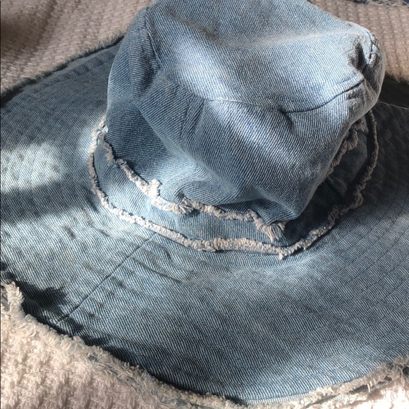 denim floppy hat